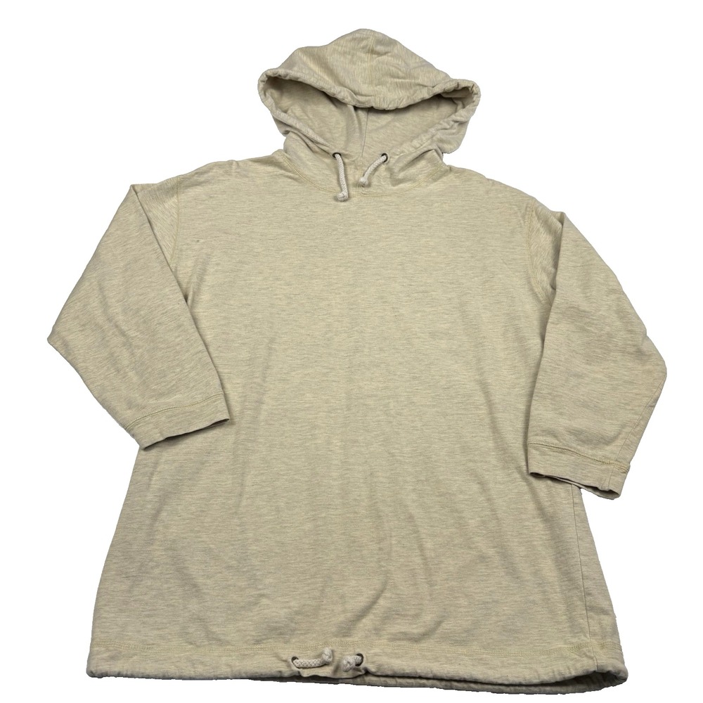 Vintage J. Peterman Co Hoodie Sweatshirt‎ Women's Small Funnel Neck Lightweight